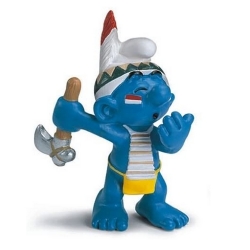 Figurine Schleich® Les Schtroumpfs, Schtroumpf Indien Danseur de pluie (20552)