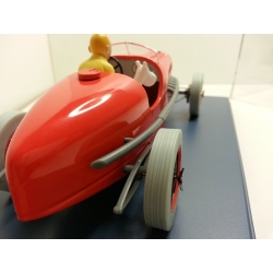Voiture de collection Tintin, le Bolide rouge avec Milou Nº01 1/24 (2020)