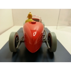 Voiture de collection Tintin, le Bolide rouge avec Milou Nº01 1/24 (2020)
