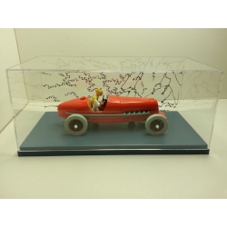Voiture de collection Tintin, le Bolide rouge avec Milou Nº01 1/24 (2020)