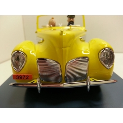 Coche de colección Tintín, el convertible amarillo de Haddock Nº02 1/24 (2020)