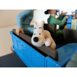 Collectible car Tintin, the Blue jeep CJ2A Destination Moon Nº04 1/24 (2020)