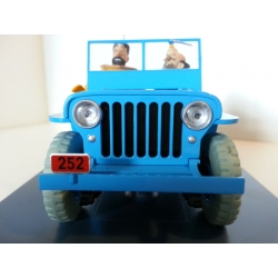 Coche de colección Tintín, la Jeep Azul CJ2A Objetivo la Luna Nº04 1/24 (2020)