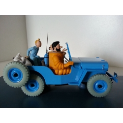 Collectible car Tintin, the Blue jeep CJ2A Destination Moon Nº04 1/24 (2020)