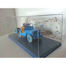 Coche de colección Tintín, la Jeep Azul CJ2A Objetivo la Luna Nº04 1/24 (2020)