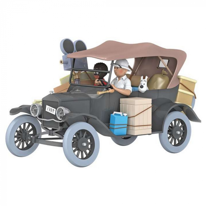 Voiture de collection Tintin, la Ford T Noire Tintin au Congo Nº05 1/24 (2020)