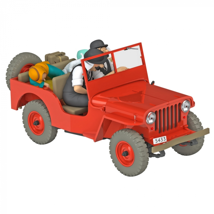 Collectible car Tintin, the red Jeep Willys MB 1943 Nº06 1/24 (2020)