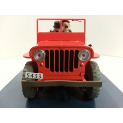 Coche de colección Tintín 2021 el Jeep del desierto Willys MB 1943 Nº47 1/24 