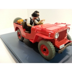 Coche de colección Tintín, la Jeep roja Willys MB 1943 Nº06 1/24 (2020)