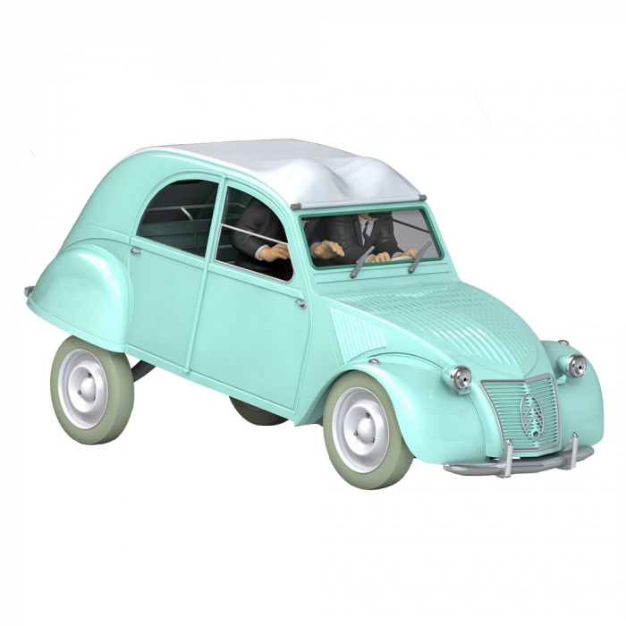 Coche de colección Tintín, la Citroën 2CV Hernández y Fernández Nº08 1/24 (2020)