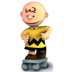 Figura Schleich® Peanuts Snoopy, Charlie Brown Skater (22076)