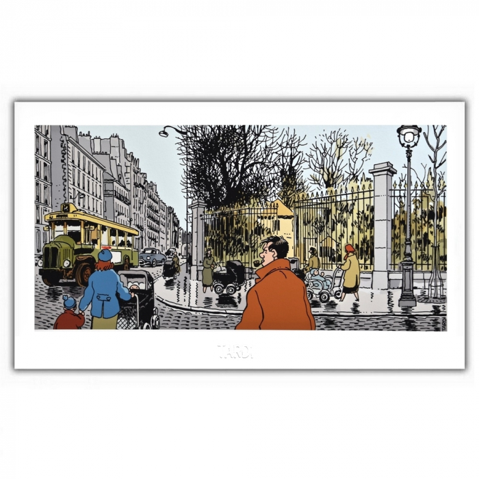 Poster offset Tardi Nestor Burma, Paris 6th arrondissement (60x35cm)