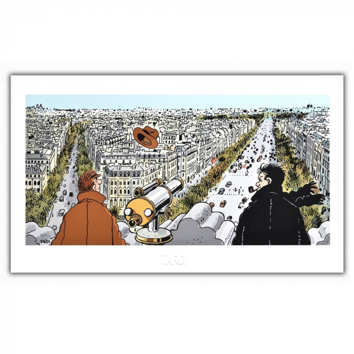 Poster affiche Tardi Nestor Burma, VIIIème arrondissement de Paris (60x35cm)