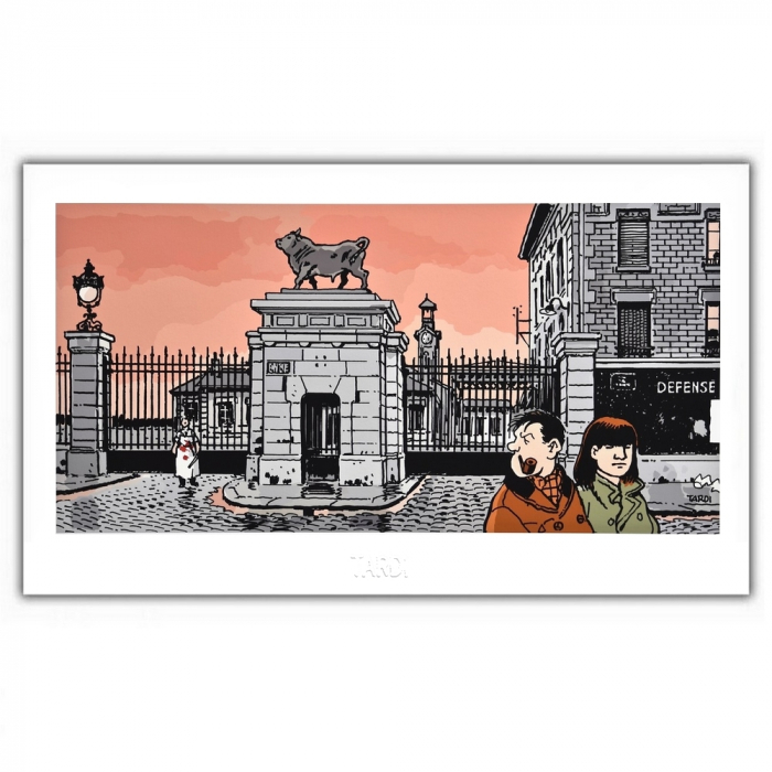 Poster affiche Tardi Nestor Burma, XVème arrondissement de Paris (60x35cm)