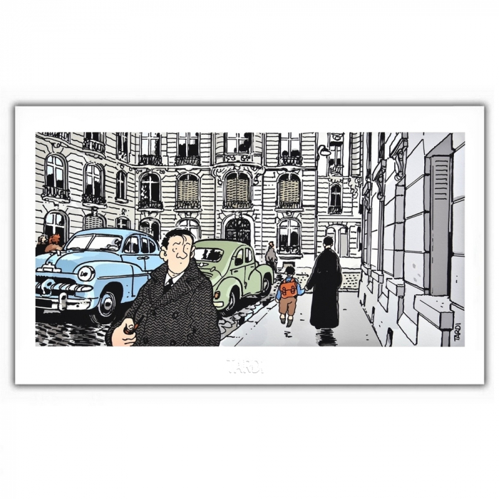 Poster affiche Tardi Nestor Burma, XVIème arrondissement de Paris (60x35cm)