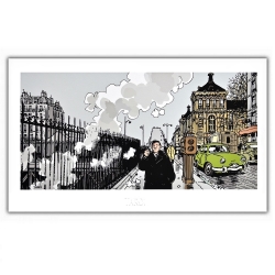 Poster offset Tardi Nestor Burma, Paris 17th arrondissement (60x35cm)