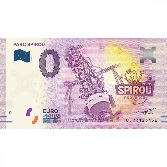 Bank note 0 Euro Souvenir Parc Spirou Nº02 (2020)