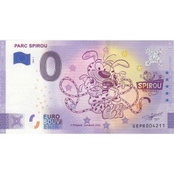 Bank note 0 Euro Souvenir Parc Spirou Provence Marsupilami Nº01 (2020)