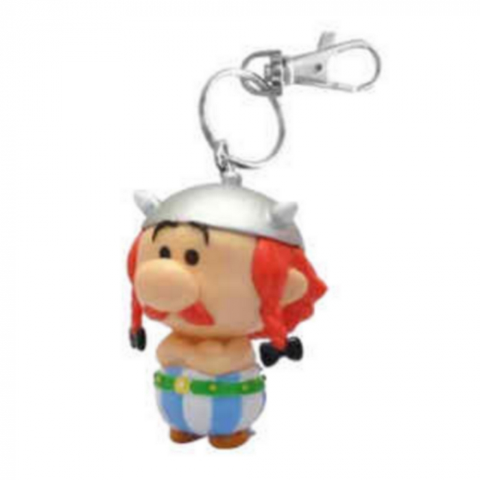 Porte-clés figurine de collection Chibi Plastoy Astérix, Obélix 60598 (2020)