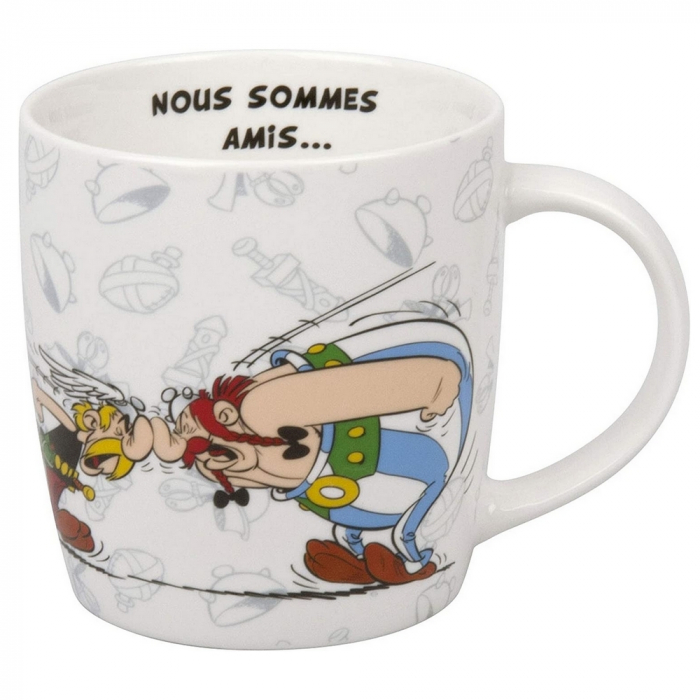 Taza mug Könitz en porcelana Asterix y Obelix (Nous sommes amis...)