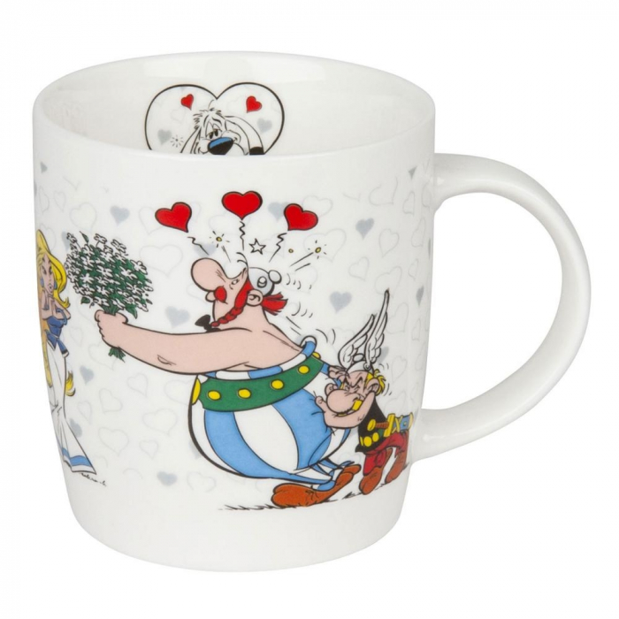 Taza mug Könitz en porcelana Asterix y Obelix (Enamorado)