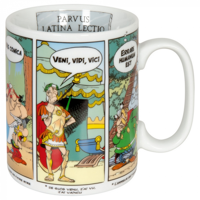 Taza mug Könitz en porcelana Asterix y Obelix (Frases latinas)