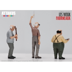 Set of three collectible figures Attakus, The Old Geezers C797 (2020)