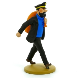 2011 Figura de colección Tintín caminando gabardina 13cm Librito ES Nº01 
