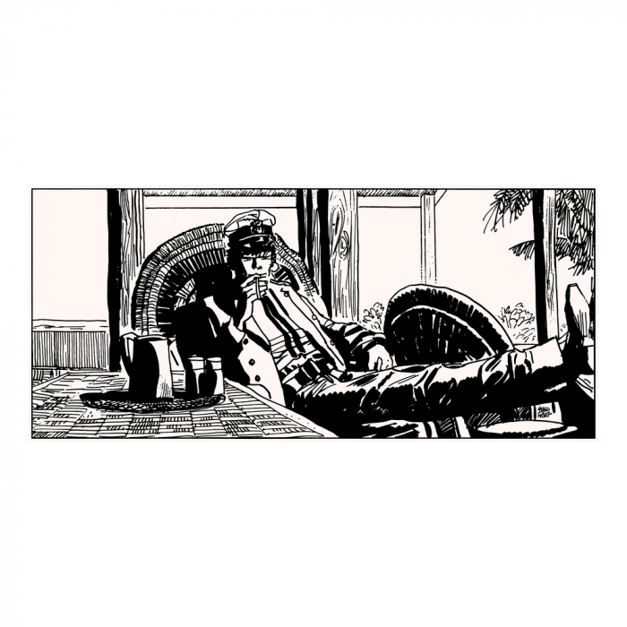 Sérigraphie Corto Maltese, Tropique (60x30cm)