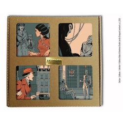 Collectible marbles signs Blake and Mortimer Scream of Moloch (10x10cm)