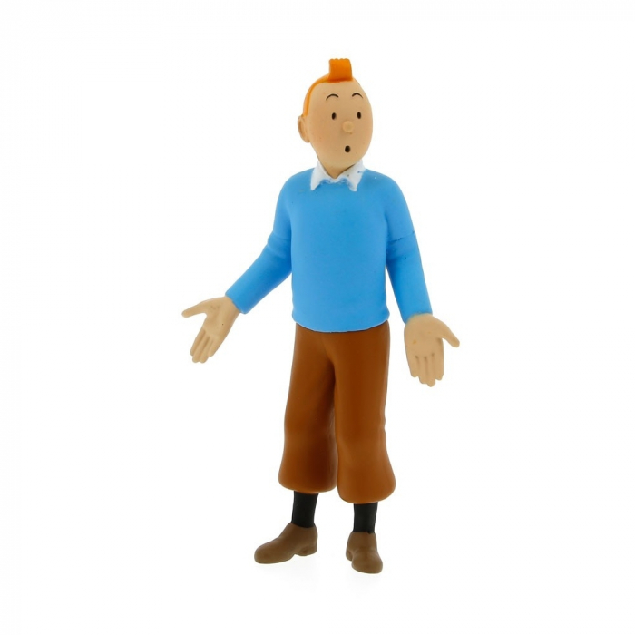 Figurine de collection Tintin en pull bleu 8,5cm Moulinsart 42502 (2012)