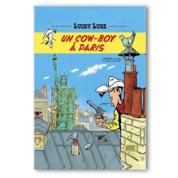 Imán decorativo Lucky Luke, Un cowboy à Paris (55x79mm)