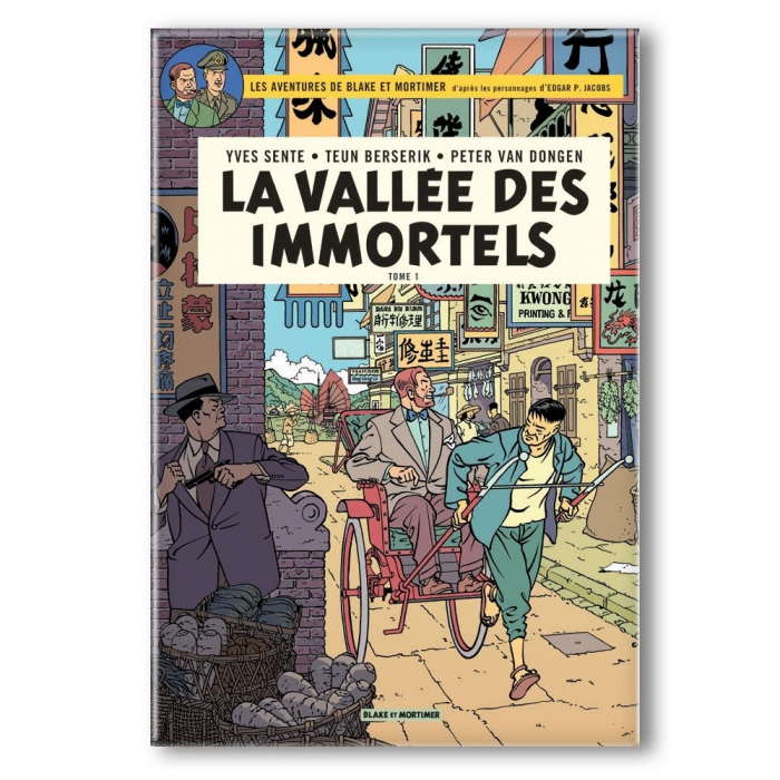 Imán decorativo Blake y Mortimer, La vallée des immortels (55x79mm)
