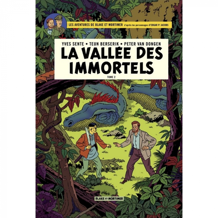 Postal del álbum de Blake y Mortimer: La vallée des immortels T2 (10x15cm)