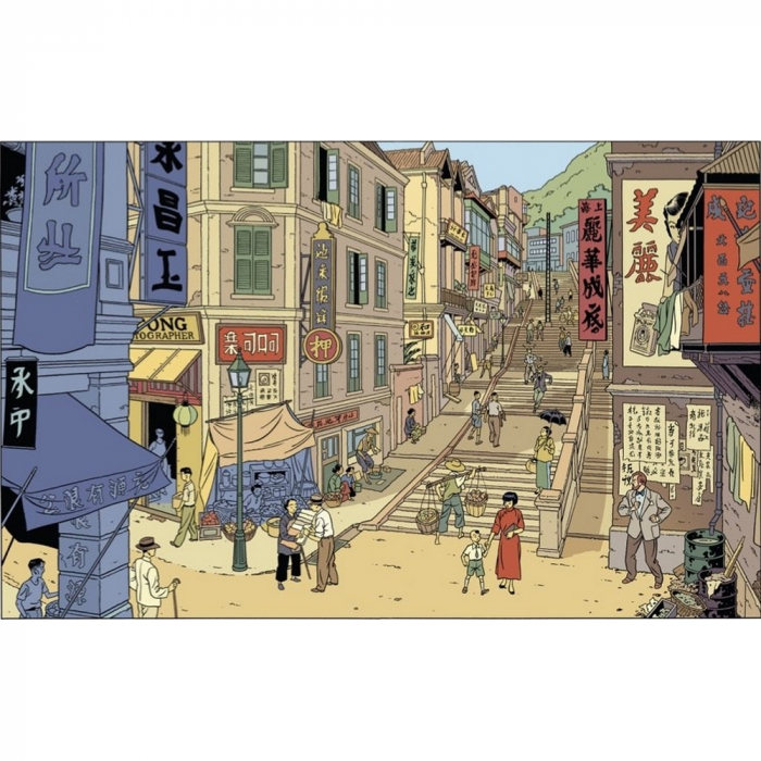 Carte postale de Blake et Mortimer: Mortimer en guetteur (15x10cm)