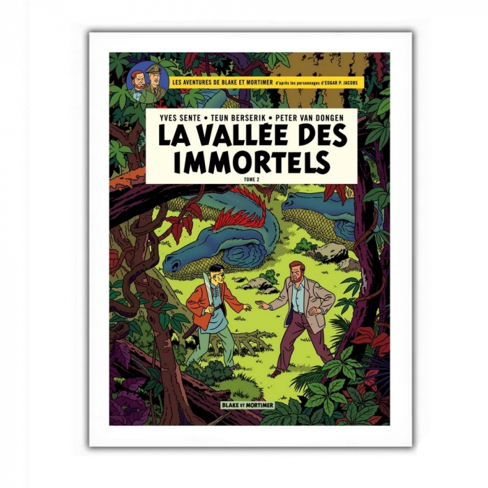 Poster affiche offset Blake et Mortimer, La vallée des immortels T2 (28x35,5cm)