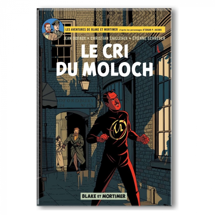 Imán decorativo Blake y Mortimer, Grito del Moloch (55x79mm)