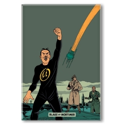 Decorative magnet Blake and Mortimer, Scream of Moloch, ray of light (55x79mm)