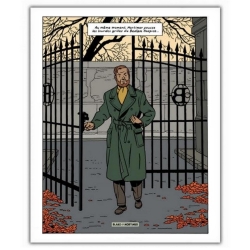 Poster offset Blake and Mortimer: Scream of Moloch, Mortimer at the gate