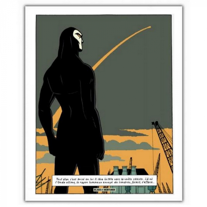 Póster cartel offset Blake y Mortimer: Grito del Moloch, rayo de luz (28x35,5cm)