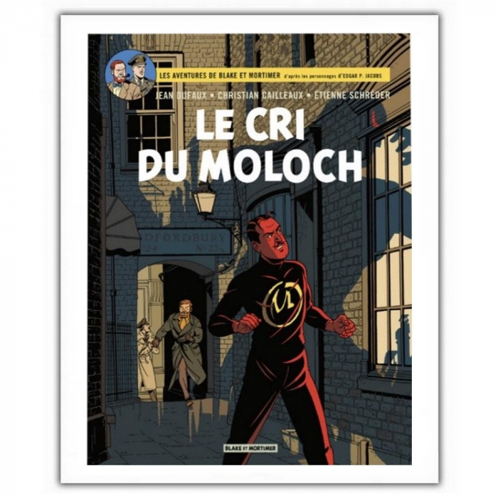 Poster affiche offset album de Blake et Mortimer, Le cri du Moloch (28x35,5cm)