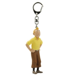 Keyring chain collectible figurine Moulinsart Tintin standing 6cm 42466 (2011)