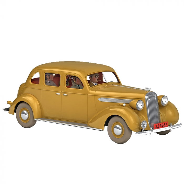 Voiture de collection Tintin, la conduite intérieure beige Nº36 1/24 (2020)