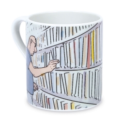 Taza mug en porcelana Moulinsart Moebius (Estantería de Libros)