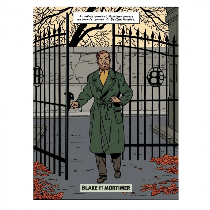 Decorative magnet Blake and Mortimer, Scream of Moloch, the gate (55x79mm)