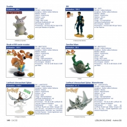 Catalogue cac3d cotes de figurines en résine Pixi / Fariboles / Leblon (2021)