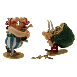 Collectible figurine Pixi Asterix, Obelix with his cousin Amérix 2360 (2021)