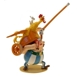 Figurine collection Pixi Astérix, Obélix portant un char et Idéfix 2361 (2021)