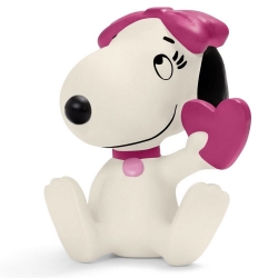 Figura Schleich® Peanuts Snoopy, Belle con corazón (22030)