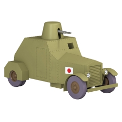 Coche de colección Tintín, el coche blindado ametralladora Nº42 1/24 (2020)